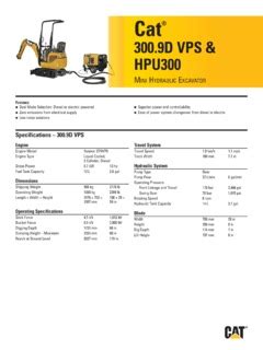 300.9 d|cat 300.9d spec sheet.